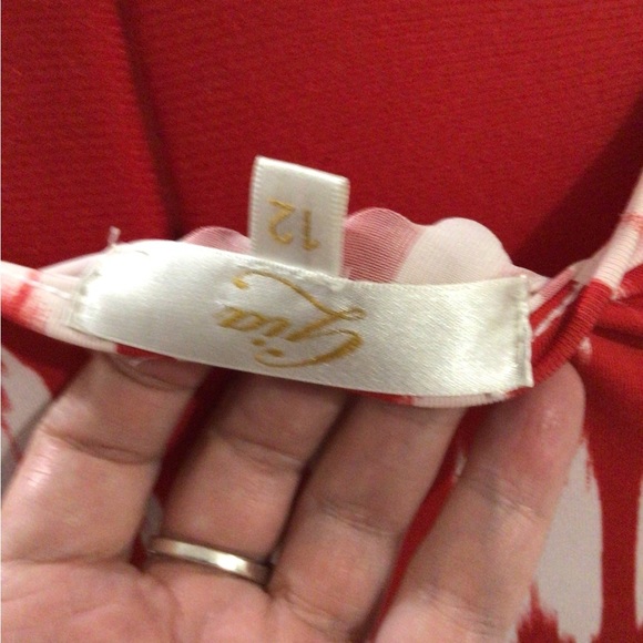 Gia Size 12 red and white cross body dress. - Picture 4 of 4